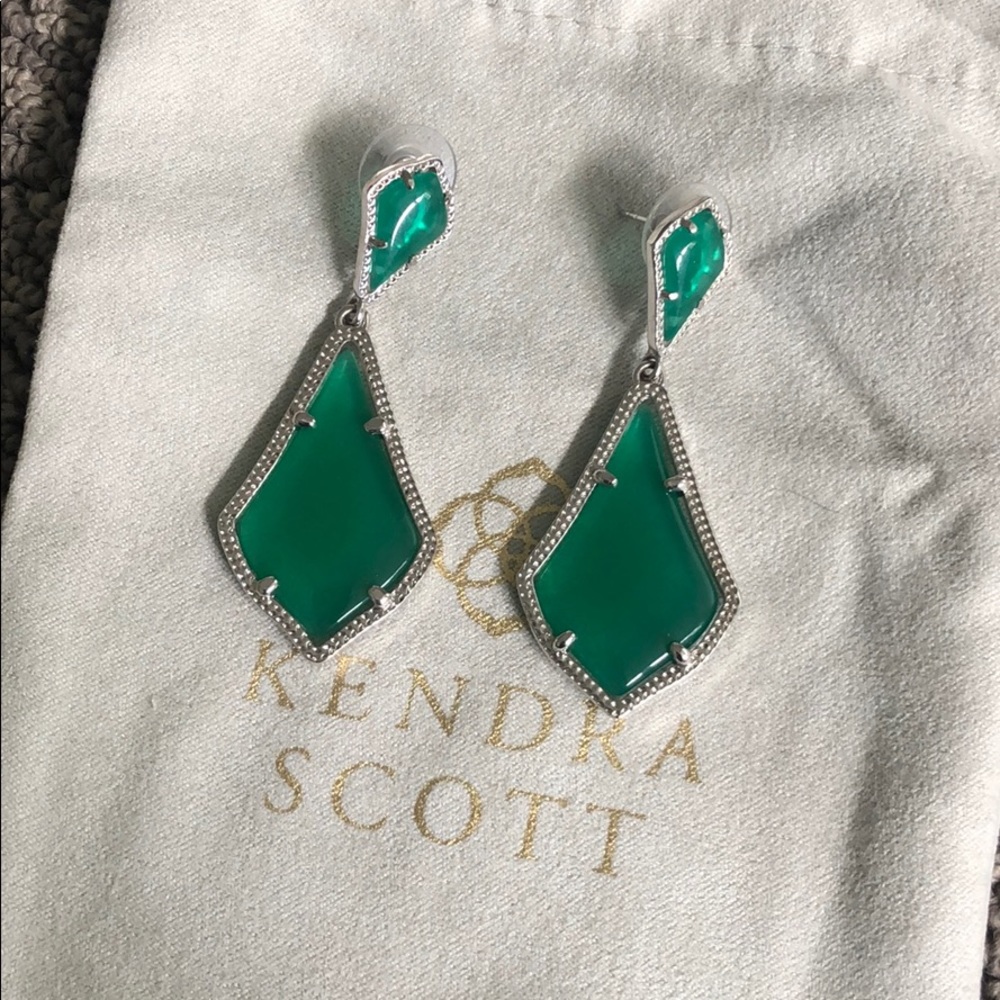 Kendra Scott - green earrings